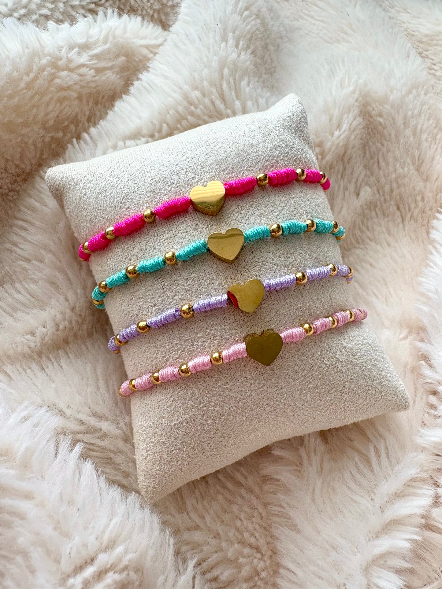 Friendship armband fuschia