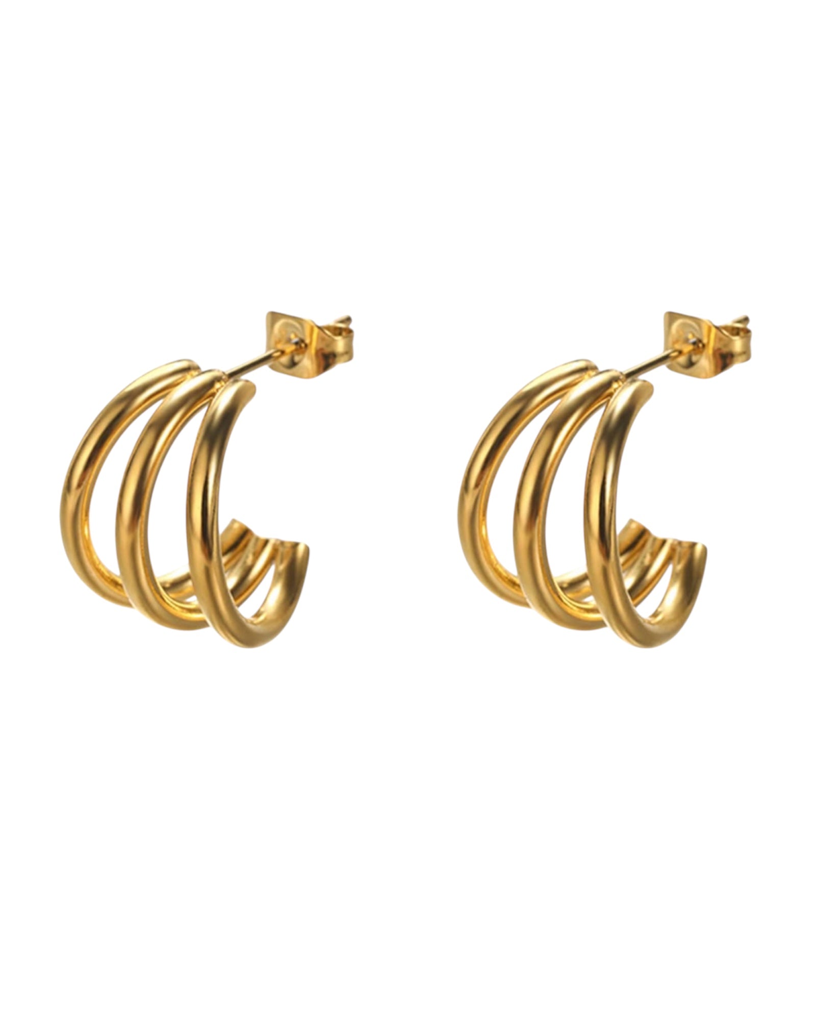 Triple Mini Hoops oorbellen